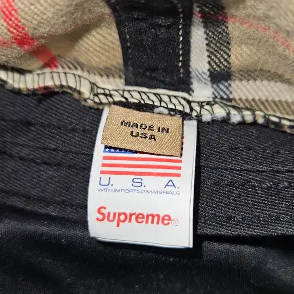 [BUNJANG] Supreme Burberry 6 Panel Cap / 22SS 슈프림 버버리 6 패널 캡