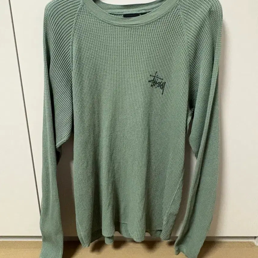 [BUNJANG] Stussy Basic Thermal Sage Long Sleeve (L) / 스투시 베이직 써멀 세이지 (L)