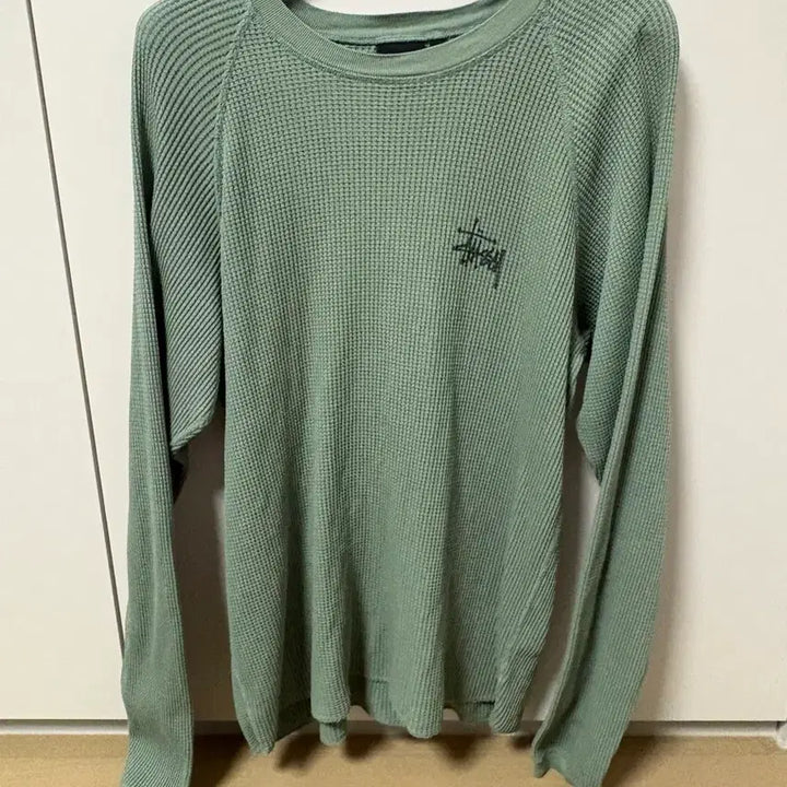 [BUNJANG] Stussy Basic Thermal Sage Long Sleeve (L) / 스투시 베이직 써멀 세이지 (L)