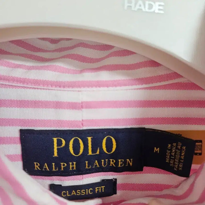 [BUNJANG] Polo Ralph Lauren Pink Stripe Classic Fit Shirt M / 폴로 핑크스트라이프 클래식핏 셔츠 M