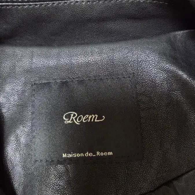[BUNJANG] Roem Leather Jacket 85 / 로엠 가죽 자켓 숏 자켓 85-95-160