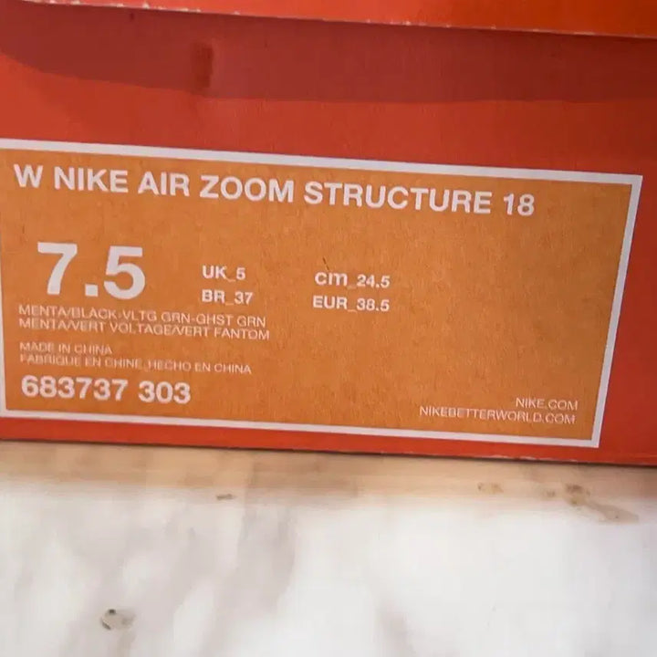 [BUNJANG] Nike Zoom Structure 18 Women's Shoes (Size 245) / 나이키 줌스트럭쳐18 여성용 새제품 245