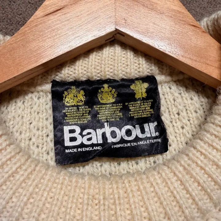 [BUNJANG] Barbour Fisherman Pure Wool Knit Sweater / 타임세일)Barbour 바버 퓨어울 피셔맨 니트 L