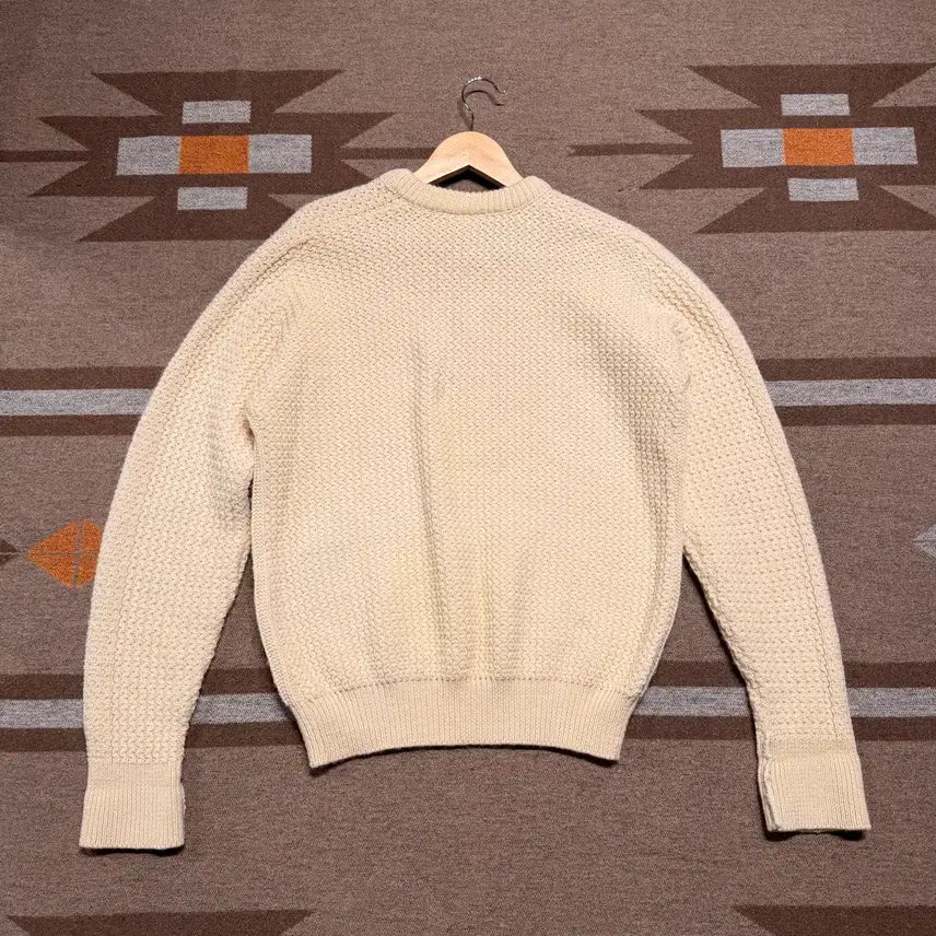 [BUNJANG] Barbour Fisherman Pure Wool Knit Sweater / 타임세일)Barbour 바버 퓨어울 피셔맨 니트 L