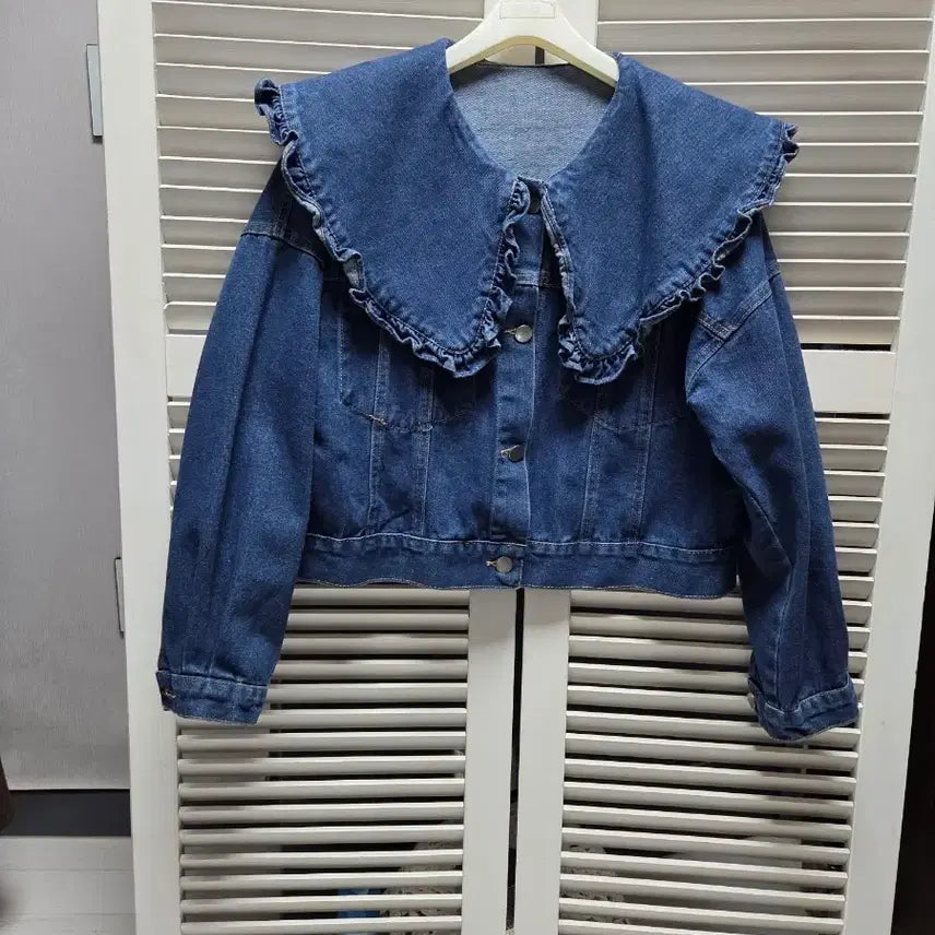 [BUNJANG] Big Collar Denim Jacket / 빅카라넥 데님자켓