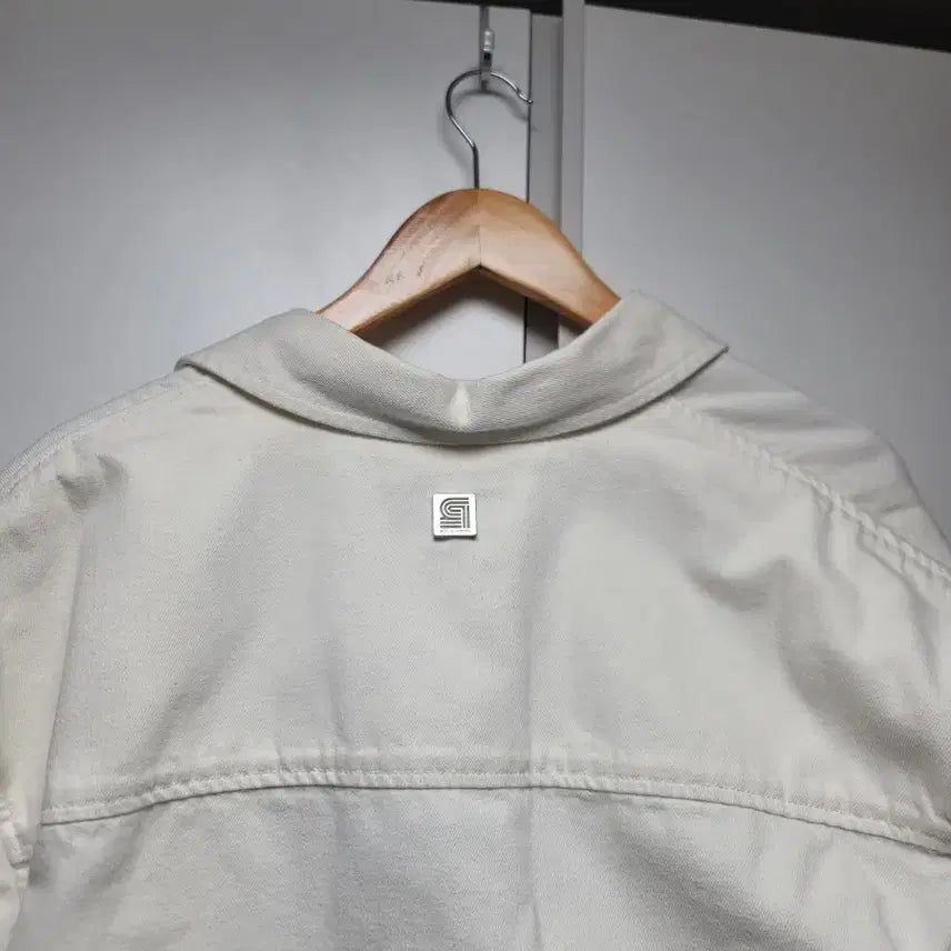 [BUNJANG] Solid Homme Denim Shirt Jacket (Ivory) 48 Size / 솔리드옴므 데님 셔츠 자켓 48사이즈 새상품