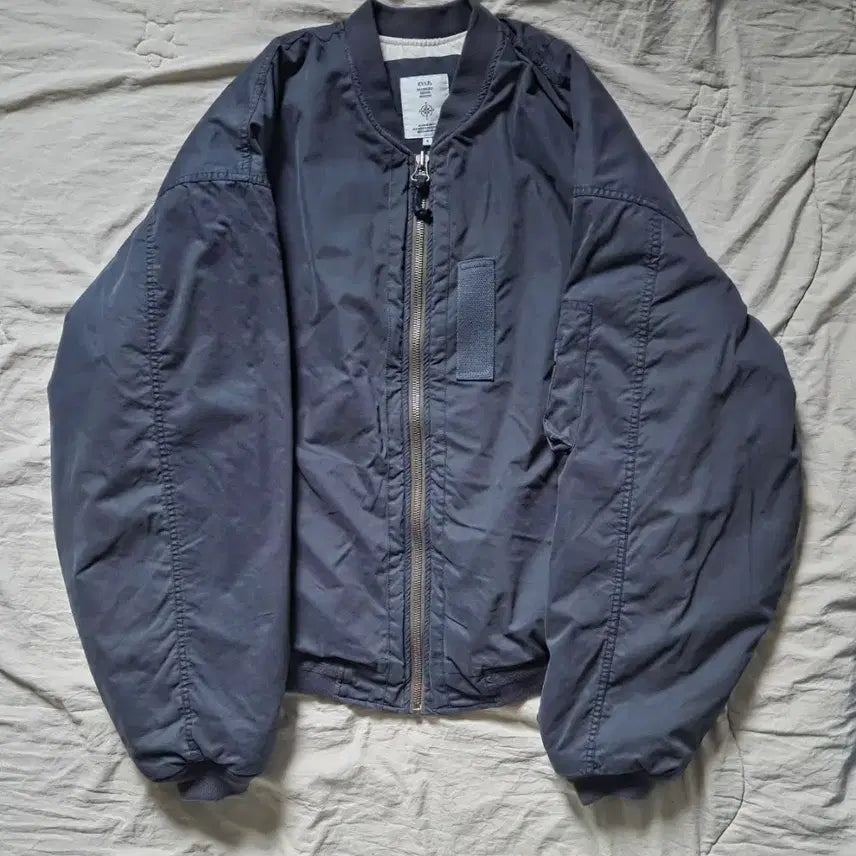 [BUNJANG] Engineered Garments MA-1 Nocaster Navy Jacket (Size 4) / 엔벨로프 ma-1 노케스터 네이비 (4)
