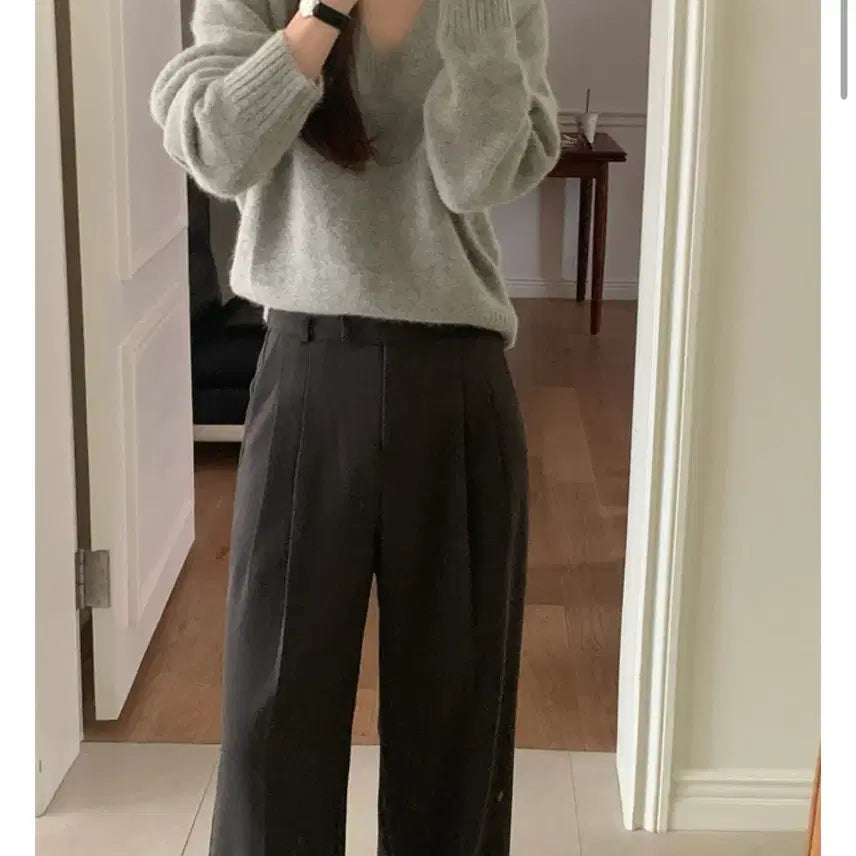 [BUNJANG] Merriaround Winter Two Tuck Slacks / 31일까지/ 메리어라운드 윈터 투턱 슬랙스