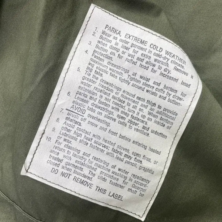 [BUNJANG] M65 OG Fish Tail Parka S / 미사용 데드스탁 새상품 m65피쉬테일 og s 스몰 개파카 세트