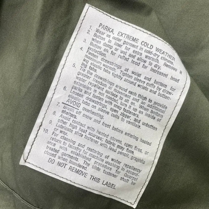 [BUNJANG] M65 OG Fish Tail Parka S / 미사용 데드스탁 새상품 m65피쉬테일 og s 스몰 개파카 세트