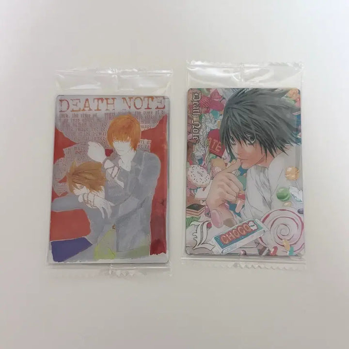 [BUNJANG] Death Note L & Light Bundle Set Sealed Card / 데스노트 웨하스 카드 엘 라이토 일괄 미개봉