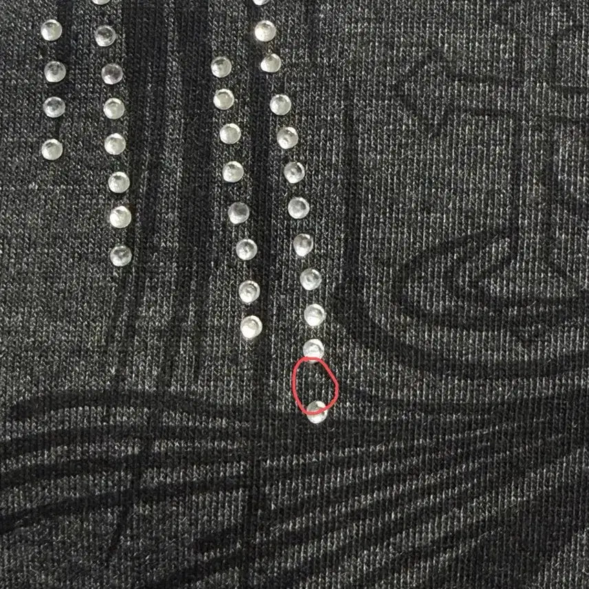 [BUNJANG] Vintage Cubic Y2k Rock Chic Punk Charcoal Short Sleeve / 빈티지 큐빅 반팔 y2k 락시크 펑크 차콜 판매