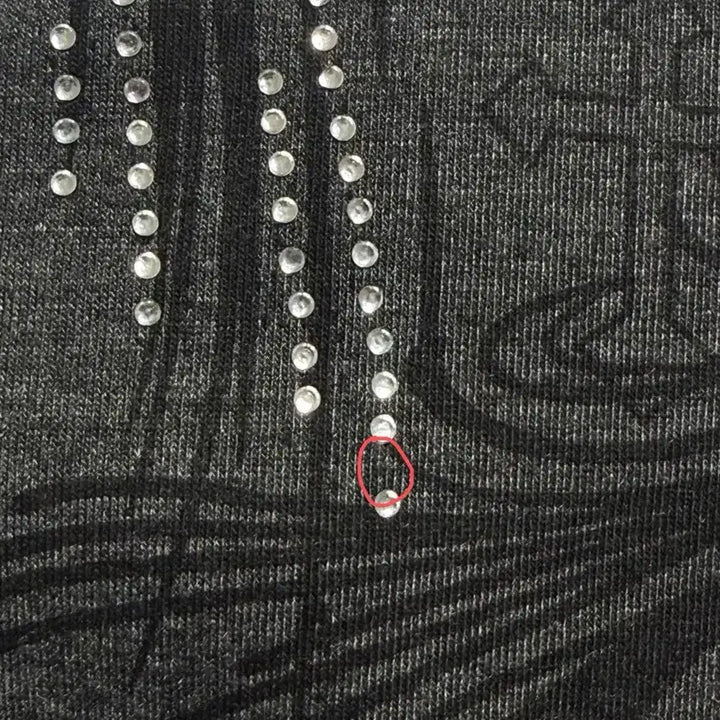 [BUNJANG] Vintage Cubic Y2k Rock Chic Punk Charcoal Short Sleeve / 빈티지 큐빅 반팔 y2k 락시크 펑크 차콜 판매