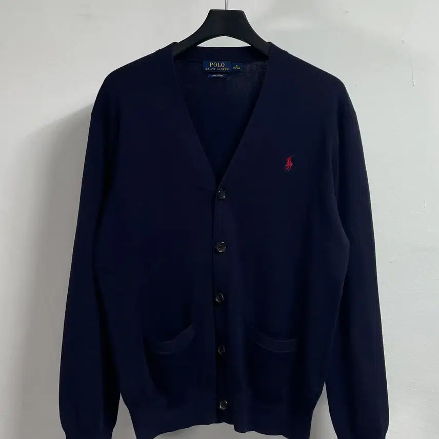 [BUNJANG] Polo Ralph Lauren Cotton V-neck Cardigan / 폴로 랄프로렌 코튼 브이넥 가디건 (on.96)
