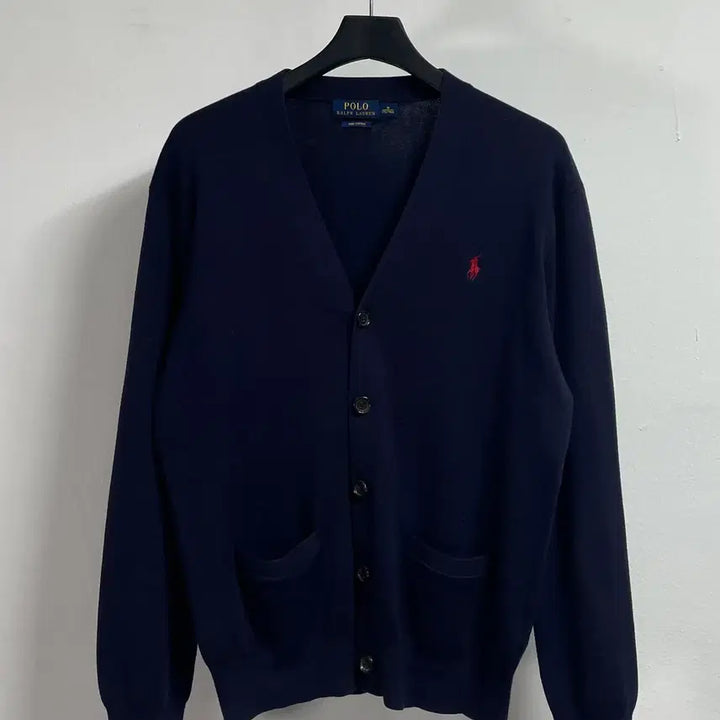 [BUNJANG] Polo Ralph Lauren Cotton V-neck Cardigan / 폴로 랄프로렌 코튼 브이넥 가디건 (on.96)