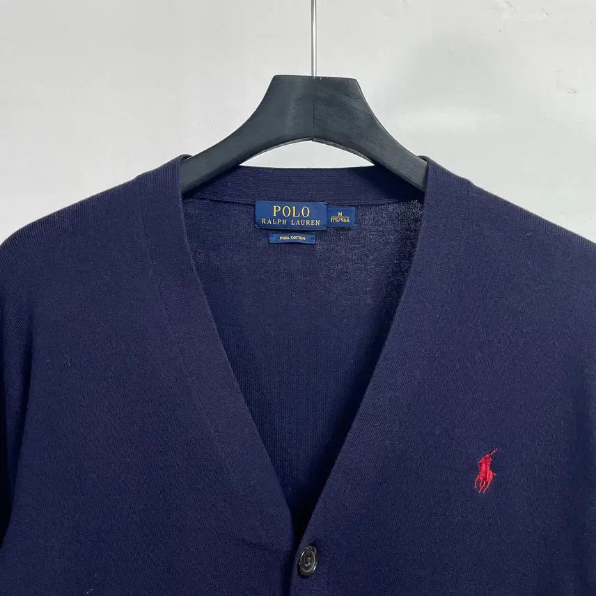 [BUNJANG] Polo Ralph Lauren Cotton V-neck Cardigan / 폴로 랄프로렌 코튼 브이넥 가디건 (on.96)