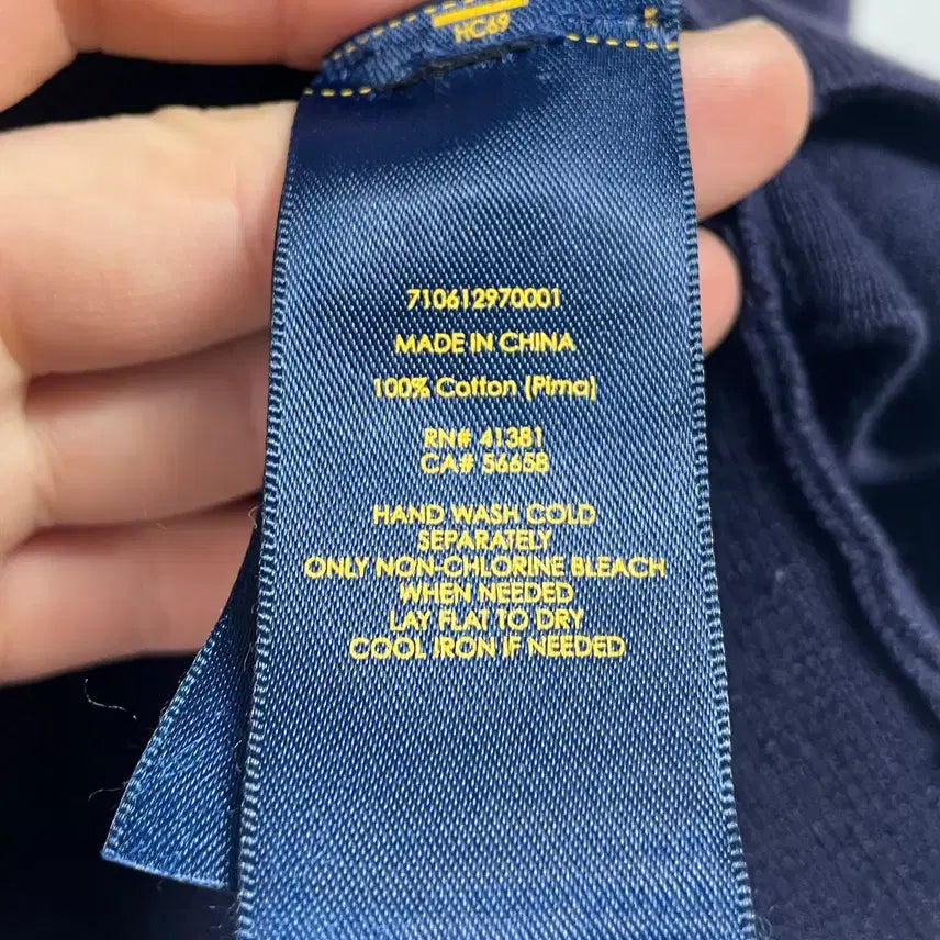 [BUNJANG] Polo Ralph Lauren Cotton V-neck Cardigan / 폴로 랄프로렌 코튼 브이넥 가디건 (on.96)