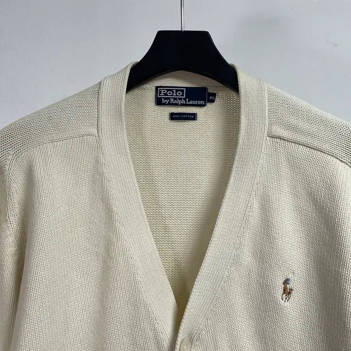 [BUNJANG] Polo Ralph Lauren White Cardigan / 폴로 랄프로렌 화이트 가디건 (on.235)