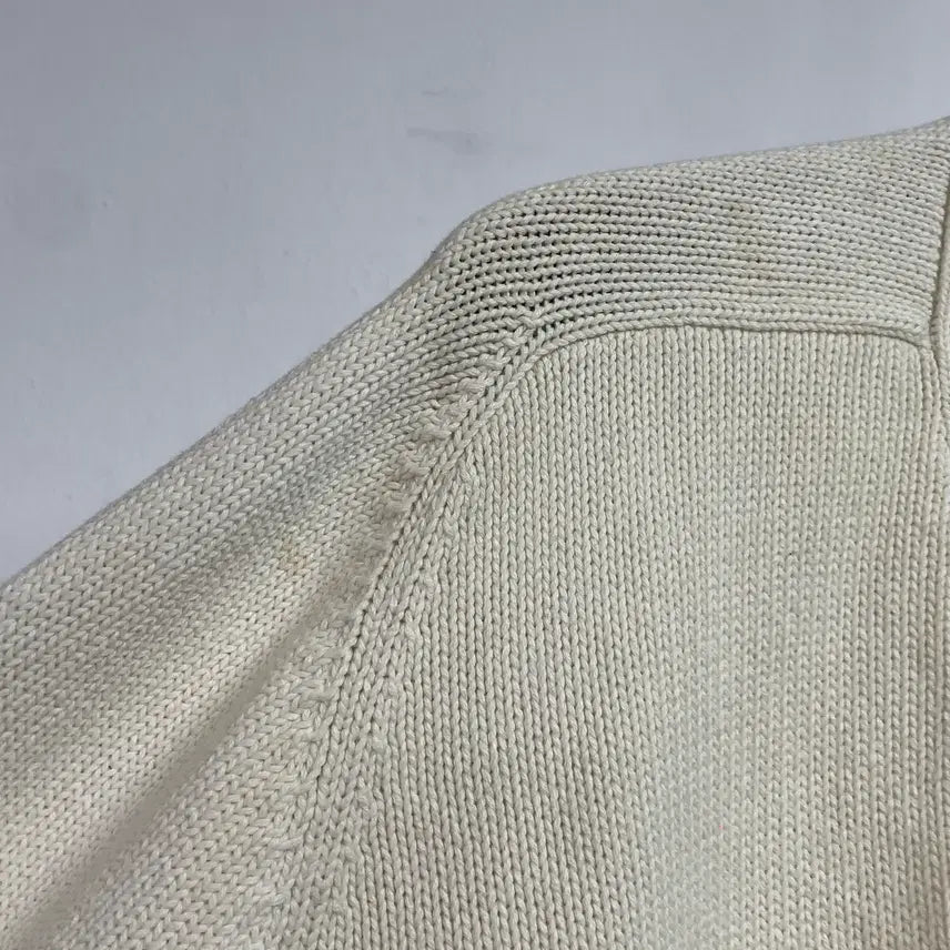 [BUNJANG] Polo Ralph Lauren White Cardigan / 폴로 랄프로렌 화이트 가디건 (on.235)