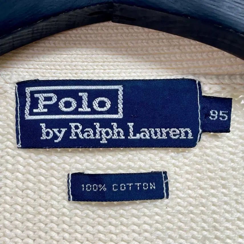 [BUNJANG] Polo Ralph Lauren White Cardigan / 폴로 랄프로렌 화이트 가디건 (on.235)