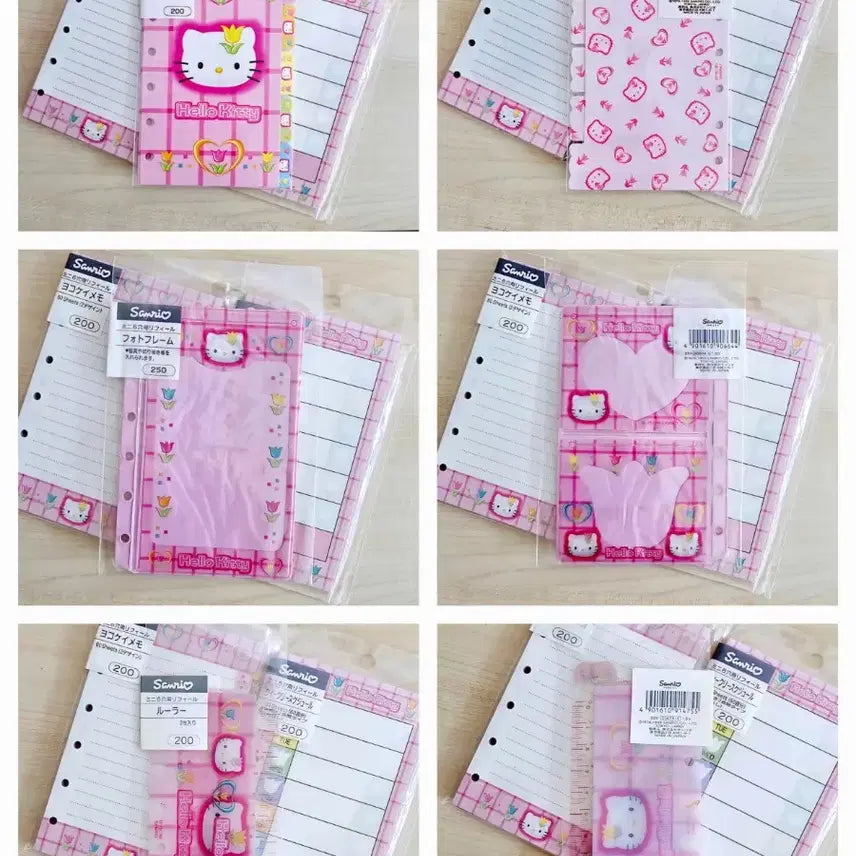 [BUNJANG] Tulip Kitty Diary 12-Piece Set / 튤립 키티 다이어리 속지 12종세트, 키티다이어리속지, 키티 인덱스속지