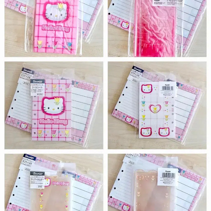 [BUNJANG] Tulip Kitty Diary 12-Piece Set / 튤립 키티 다이어리 속지 12종세트, 키티다이어리속지, 키티 인덱스속지