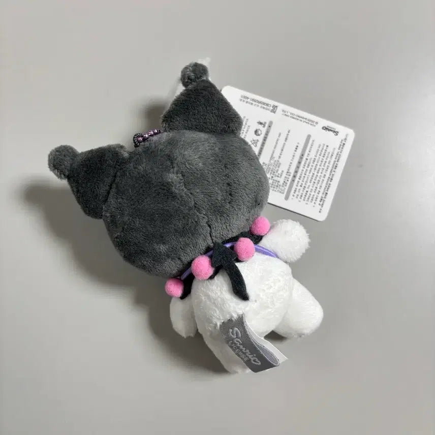 [BUNJANG] Sanrio Kuromi Friends Bag Charm Keychain / 산리오 정품 쿠로미 프렌즈가방 인형가방걸이 키링 8cm