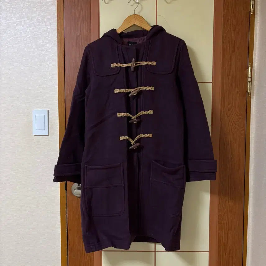 [BUNJANG] Vintage Purple Duffle Coat / 빈티지 보라 떡볶이 코트