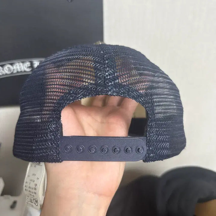 [BUNJANG] Chrome Hearts Hat (Navy/Cream) / 크롬하츠 모자(네이비/크림발)