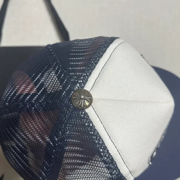 [BUNJANG] Chrome Hearts Hat (Navy/Cream) / 크롬하츠 모자(네이비/크림발)