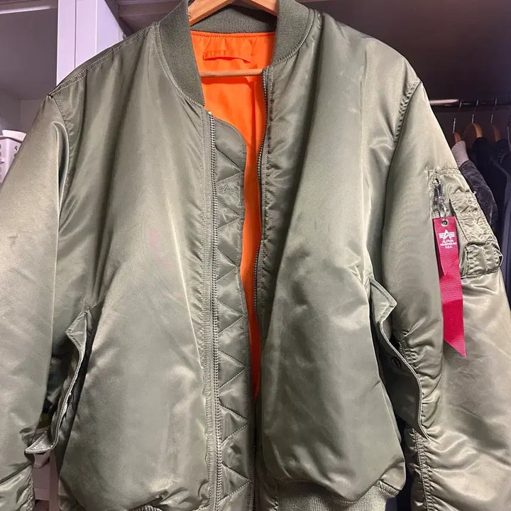 [BUNJANG] MA-1 Regular Sage Green Jacket / (XL) 알파인더스트리 ma-1 레귤러 세이지그린