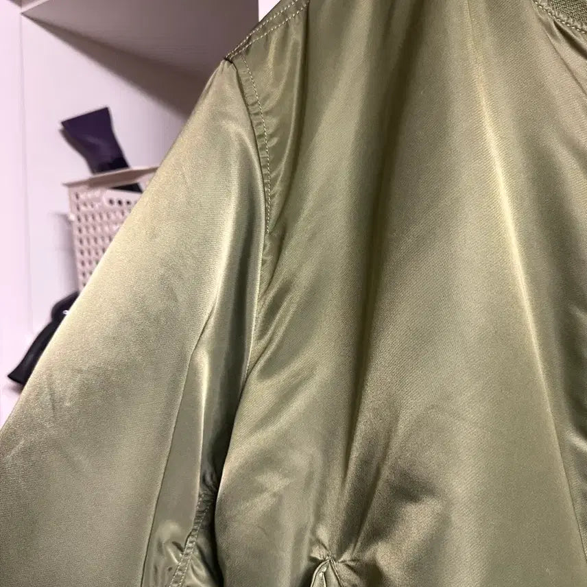 [BUNJANG] MA-1 Regular Sage Green Jacket / (XL) 알파인더스트리 ma-1 레귤러 세이지그린