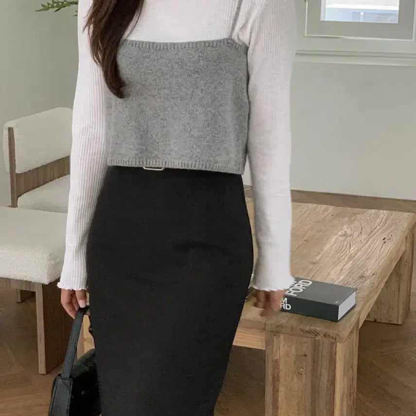 [BUNJANG] Slowlist Elte Belt Set Skirt / [슬로우리스트 MADE]엘트 벨트세트 스커트 치마