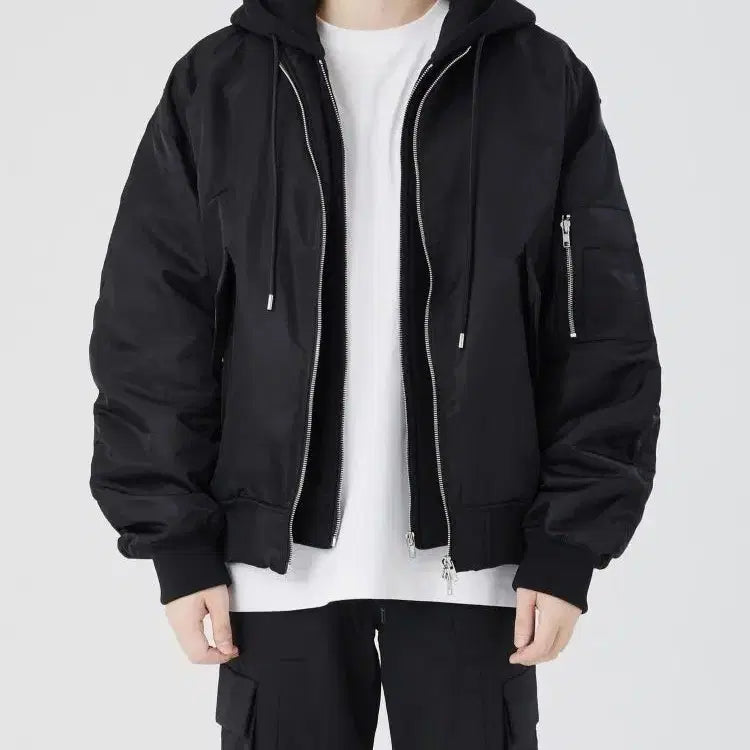 [BUNJANG] TNGT MA-1 Hooded Jacket (Large) / TNGT 후드 ma-1 마원 라지사이즈