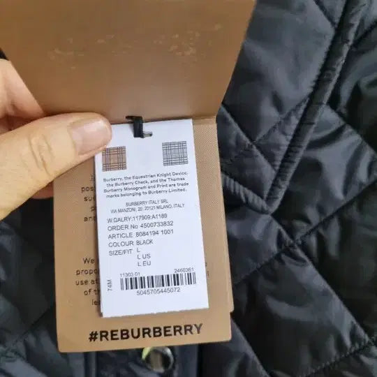 [BUNJANG] Burberry Aspen Goose Down Padded Jacket (L 77-88) / 새제품 버버리 아스펜 경량 구스패딩L77~88