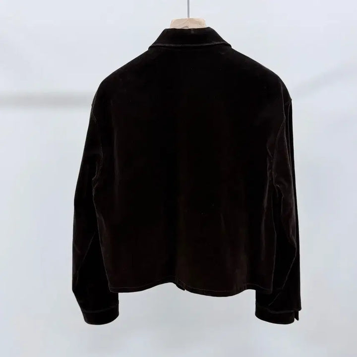 [BUNJANG] Prada Velvet Denim Blouson Jacket / [S+급/S] 프라다 벨벳 데님 블루종 자켓 브라운