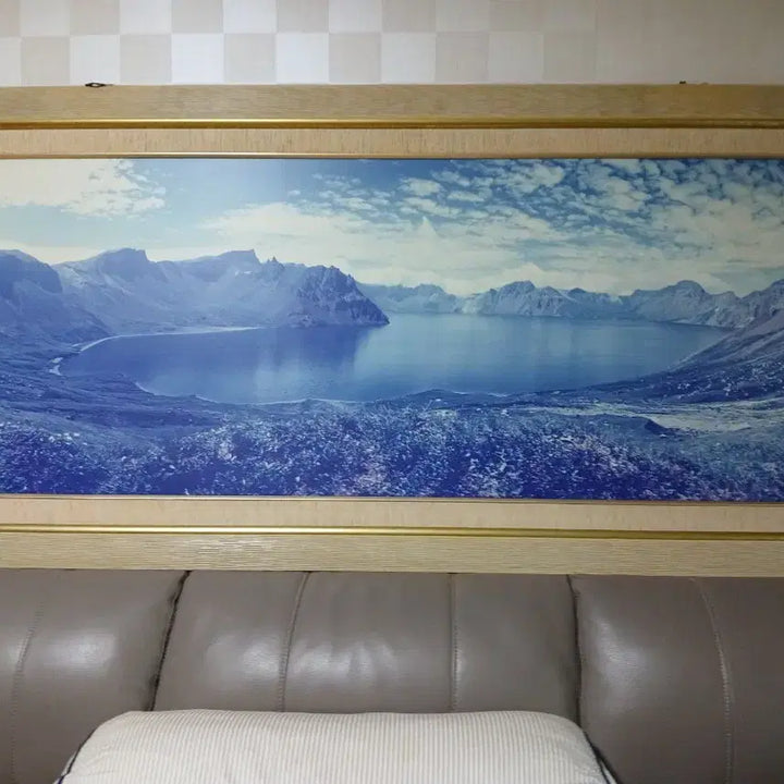 [BUNJANG] Baekdusan Cheonji Panoramic Painting / 백두산 천지 전경 대형 작품입니다