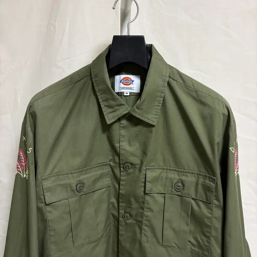 [SOLD OUT] 디키즈 오리엔탈 드래곤 자수 워크셔츠 / 카키, M