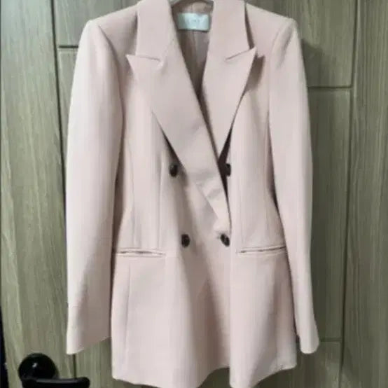 [BUNJANG] Line Edition Pink Suit Set (Jacket + Slacks) / 라인어디션 정장셋업 자켓+슬랙스