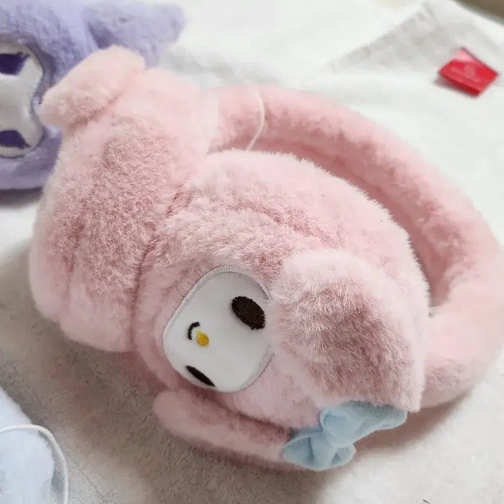 [BUNJANG] Sanrio My Melody Angora Pastel Set / 산리오 마이멜로디 가방/슬리퍼/귀마개 세트