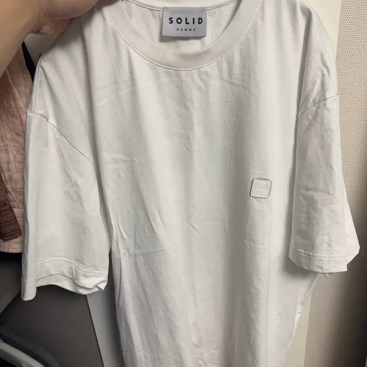 [BUNJANG] Solid Homme White Short Sleeve T-shirt / 솔리드옴므 반팔 50