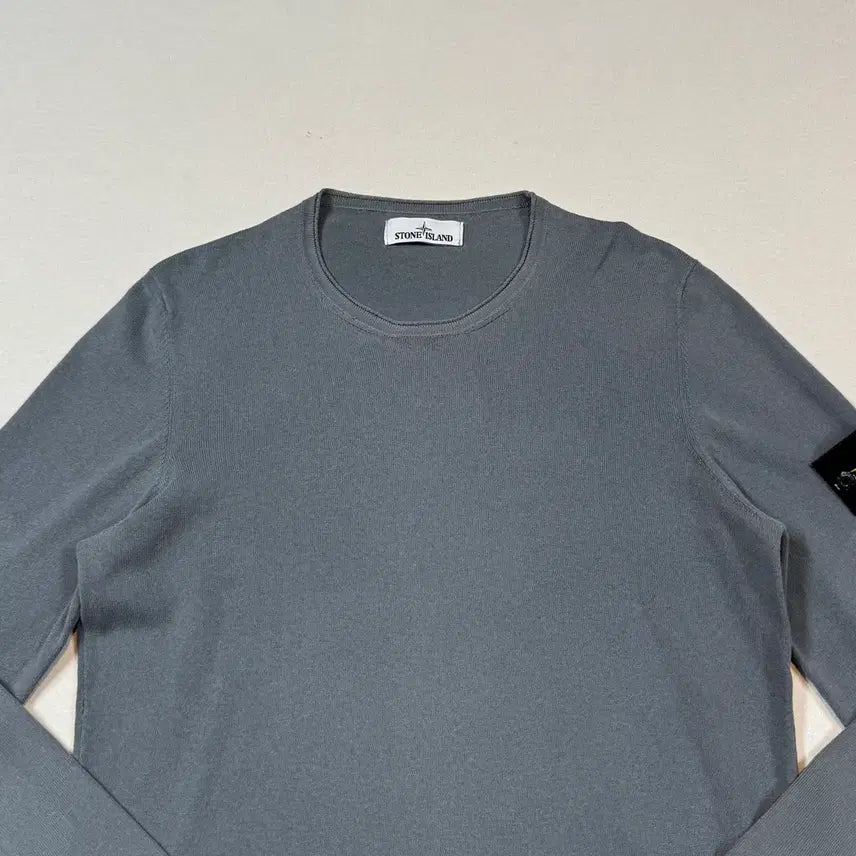 [BUNJANG] Stone Island Gray Knit / L) 스톤아일랜드 와펜 그레이 니트