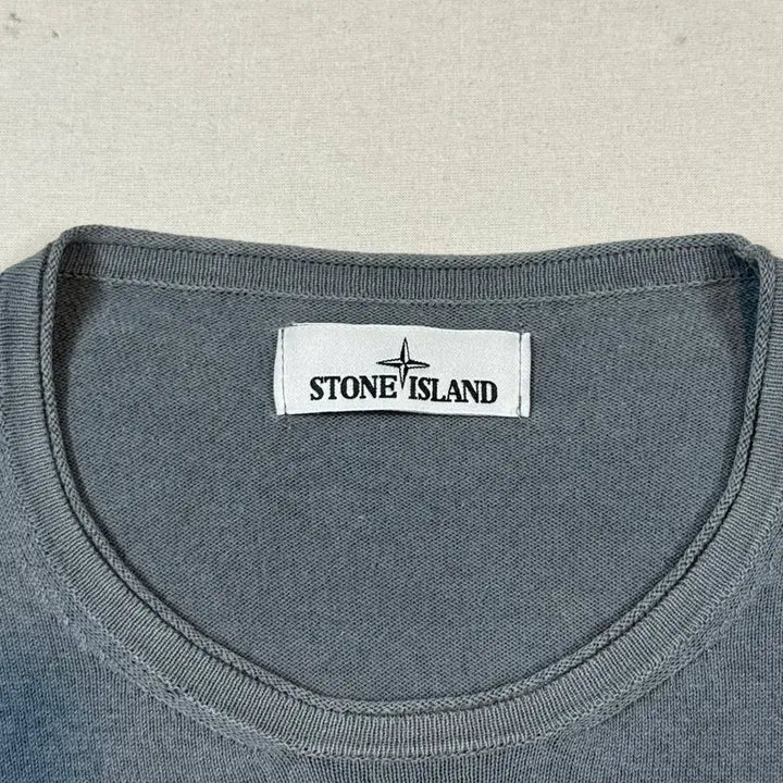 [BUNJANG] Stone Island Gray Knit / L) 스톤아일랜드 와펜 그레이 니트