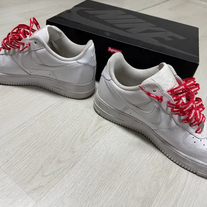 [BUNJANG] Nike Supreme Force White Sneakers / [275] 나이키 슈프림 포스 화이트/흰색