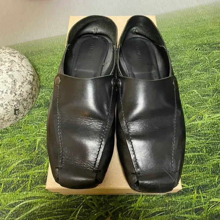 [BUNJANG] LEMAIRE Leather Mule 265 / LEMAIRE 르메르 블랙 레더 뮬 265 베지터블 소가죽
