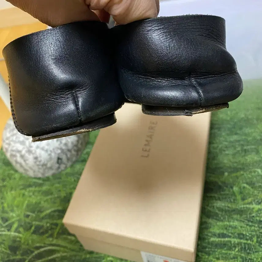 [BUNJANG] LEMAIRE Leather Mule 265 / LEMAIRE 르메르 블랙 레더 뮬 265 베지터블 소가죽