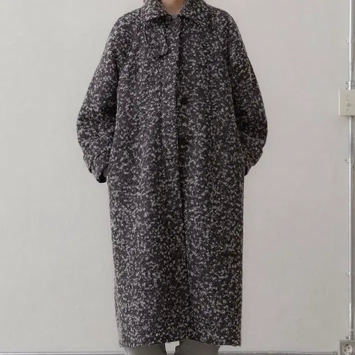 [BUNJANG] Epingler High Neck Coat Popcorn Brown / 에핑글러 하이넥 코트 팝콘 브라운