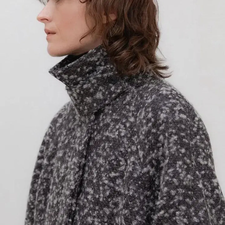 [BUNJANG] Epingler High Neck Coat Popcorn Brown / 에핑글러 하이넥 코트 팝콘 브라운
