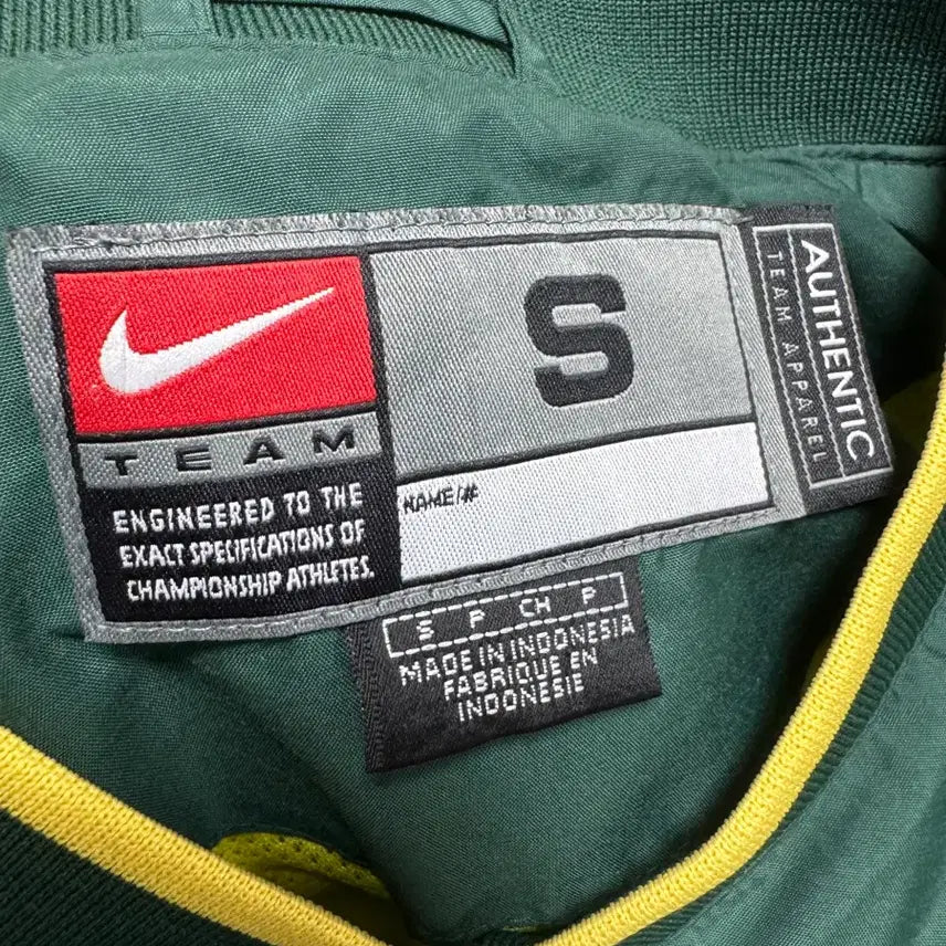 [BUNJANG] Nike Oregon Warm-Up Windbreaker Jacket / 나이키 오레곤 웜업 바람막이 그린/옐로우