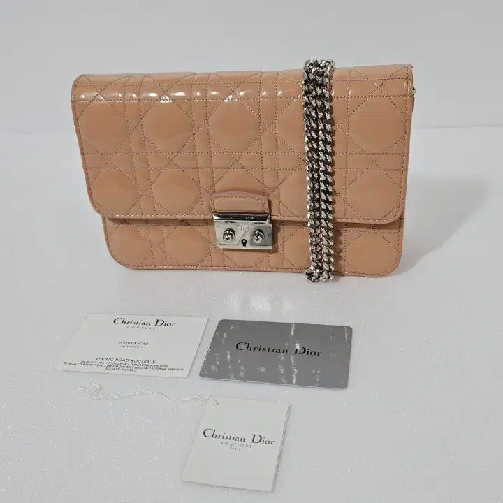 [BUNJANG] Dior Miss Dior Cannage Patent Leather Chain Bag / 빈티지 디올 까나쥬 페이던트 미스 디올 플랩 체인백